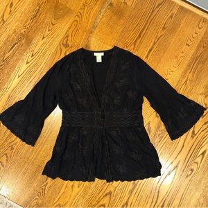 Soft Surroundings black blouse size small